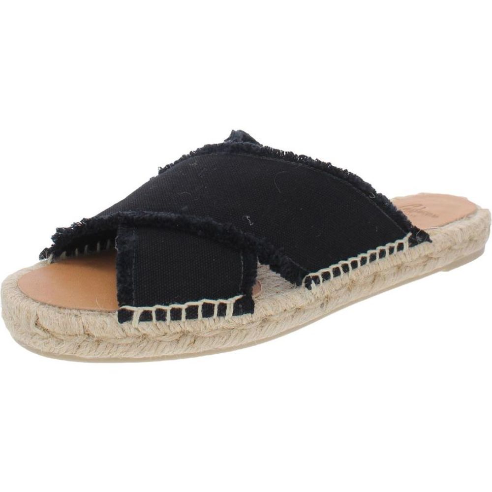 Castaner Black Espadrille Slides